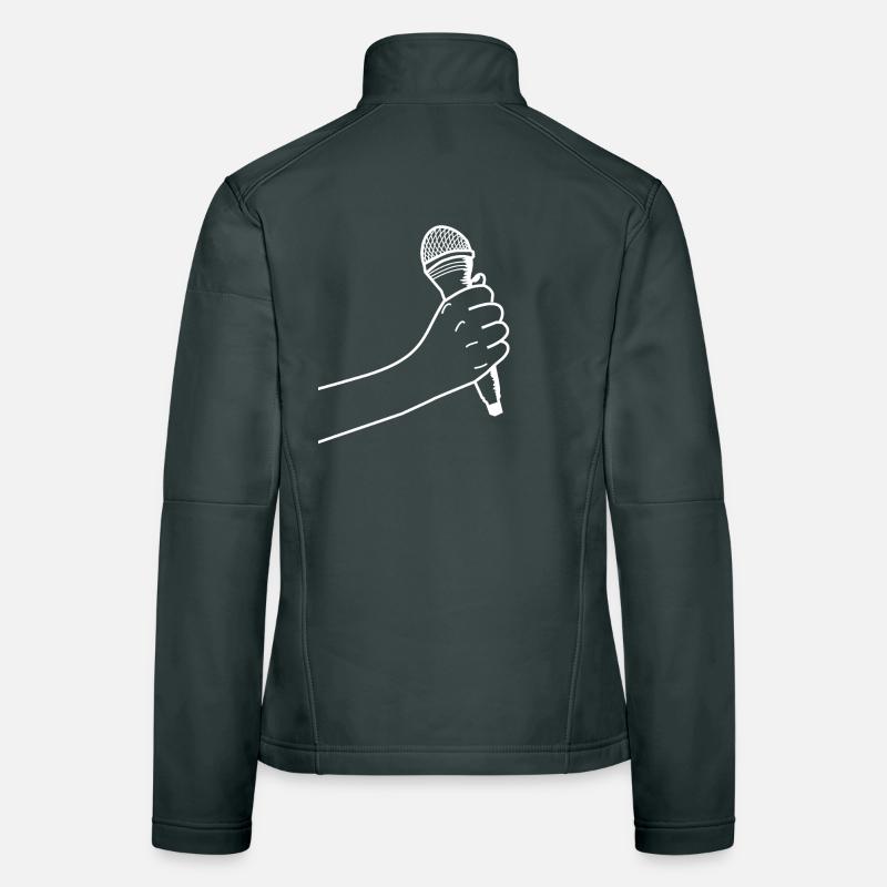 Hand with microphone Women's Softshell Jacket