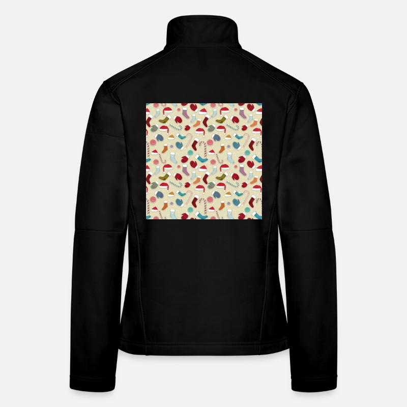Weihnachten boutons noël noel navidad jul Veste en tissu softshell Femme