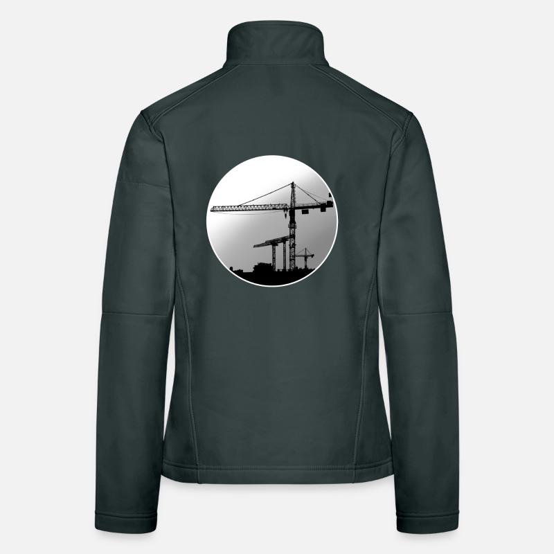 Kranführer Kran Frauen Softshelljacke