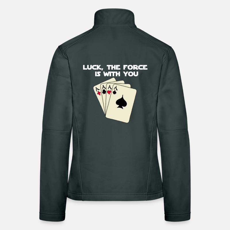 Das Glück ist bei dir im Poker! Frauen Softshelljacke