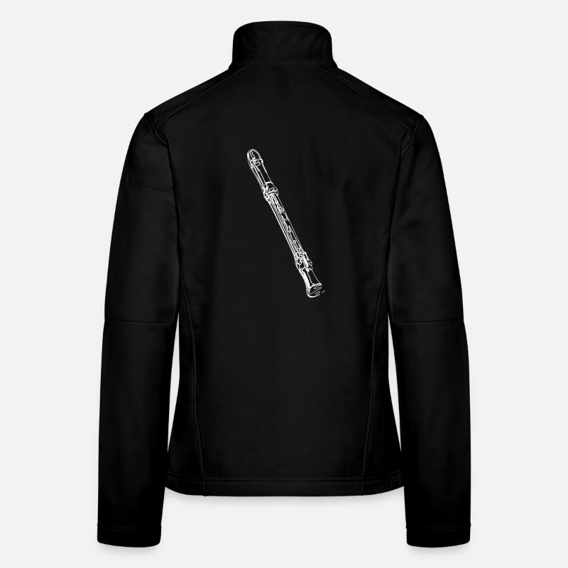 Flûte à bec Veste en tissu softshell Femme