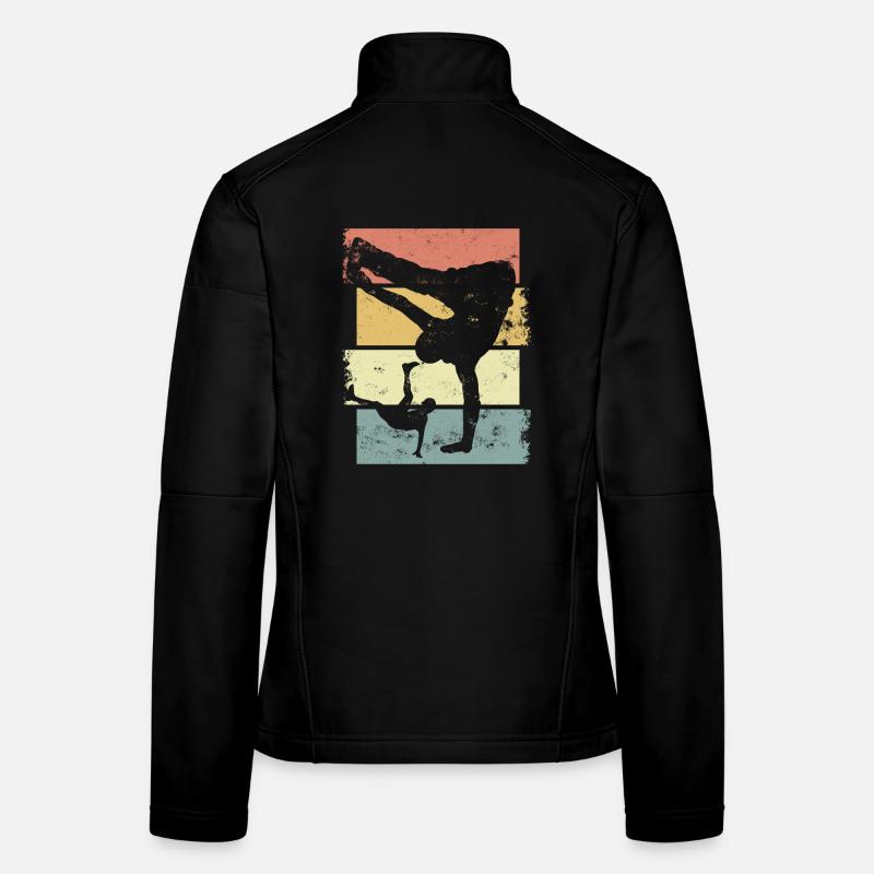 Breakdance - Frauen Softshelljacke - Schwarz