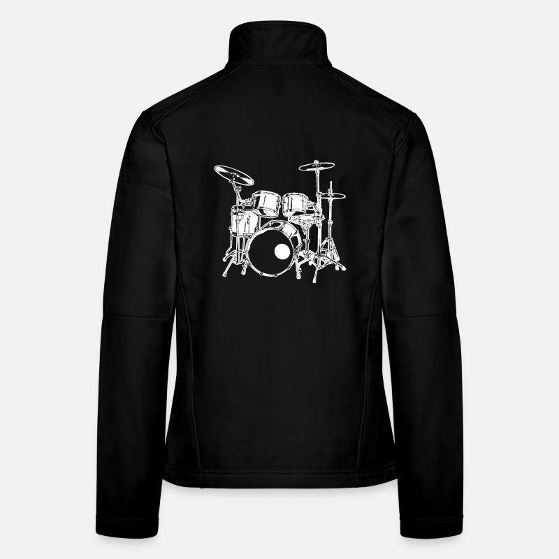 Musique rock Veste en tissu softshell Femme