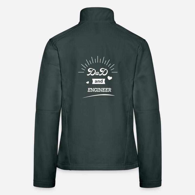 Dad And Engineer, Best Gift for Engineer Dad Women's Softshell Jacket