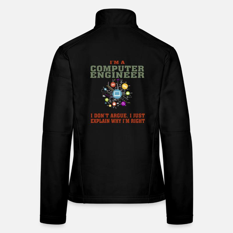 Bestseller Computer Engineer Tshirt, Keep Calm Women's Softshell Jacket