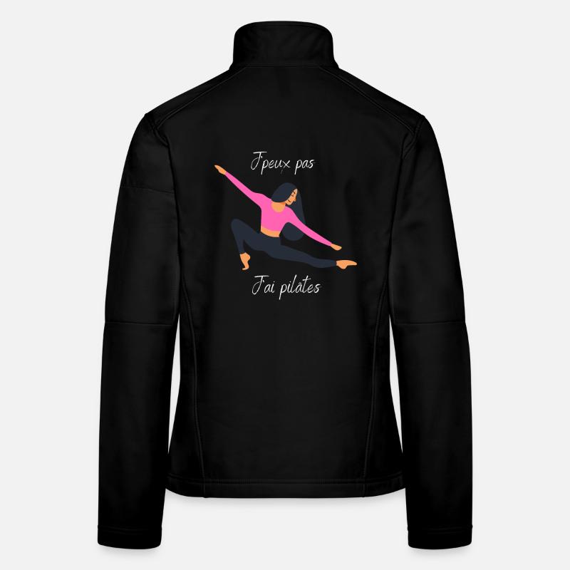 J'peux pas j'ai pilâtes - Veste en tissu softshell Femme - noir