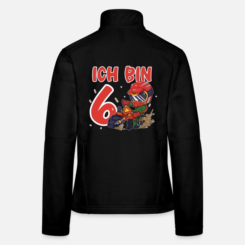 Ich Bin 6 Motocross Frauen Softshelljacke