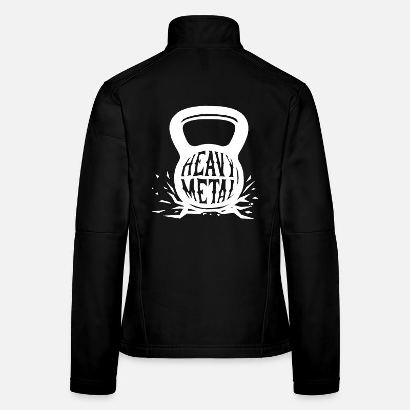 Heavy Metal - Frauen Softshelljacke - Schwarz