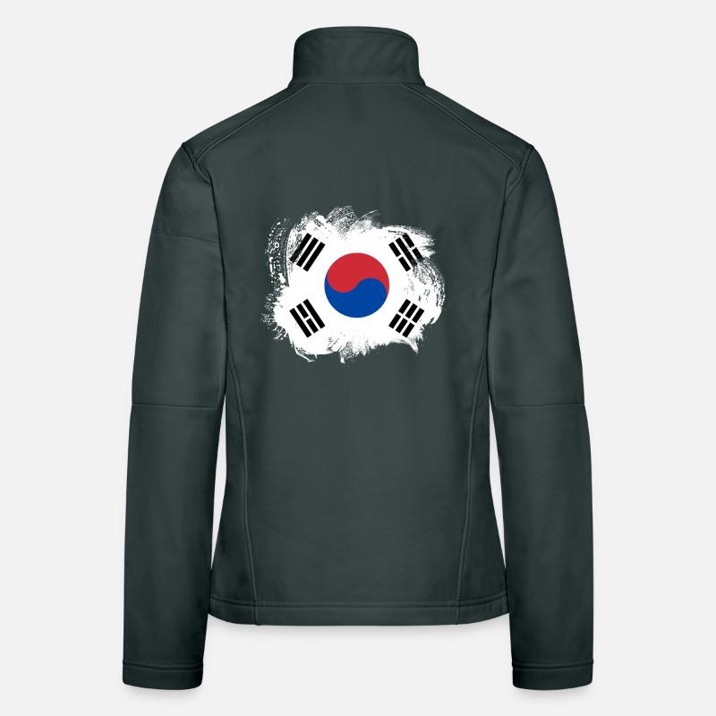 Drapeau de la Corée du Sud Veste en tissu softshell Femme