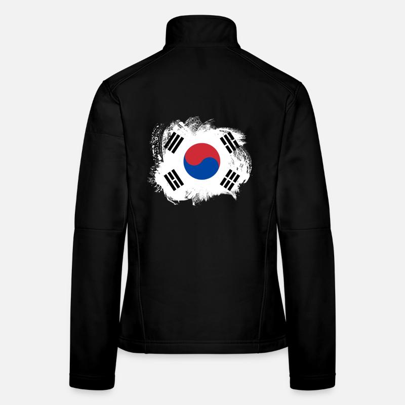 Drapeau de la Corée du Sud Veste en tissu softshell Femme