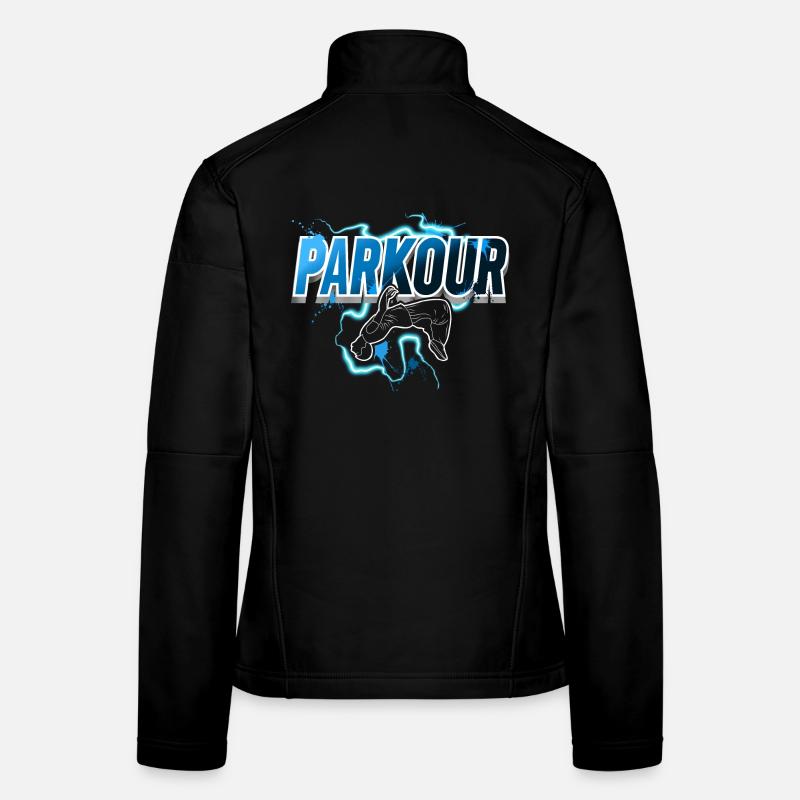 Parkour - Frauen Softshelljacke - Schwarz