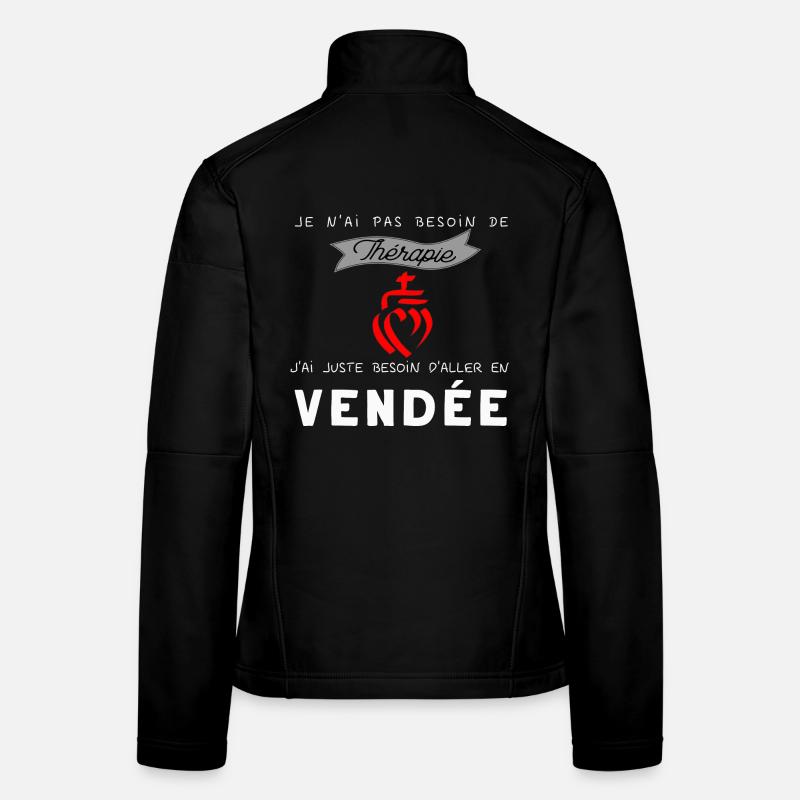 Vendee thérapie humour tee Veste en tissu softshell Femme