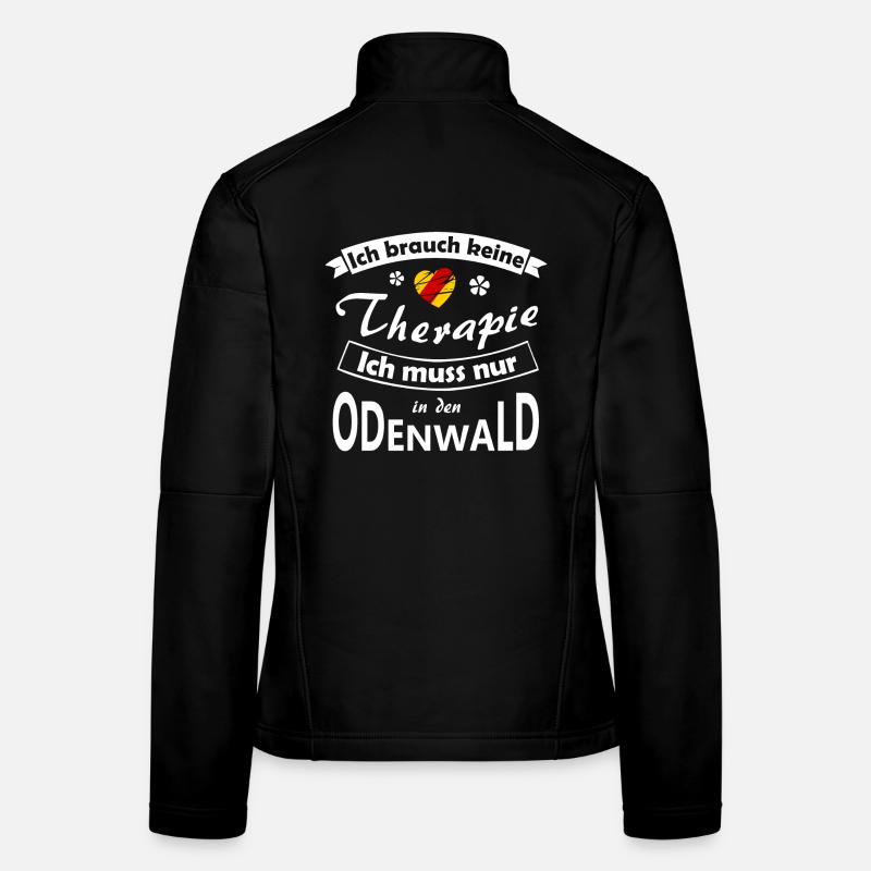 Odenwald Therapie - Frauen Softshelljacke - Schwarz