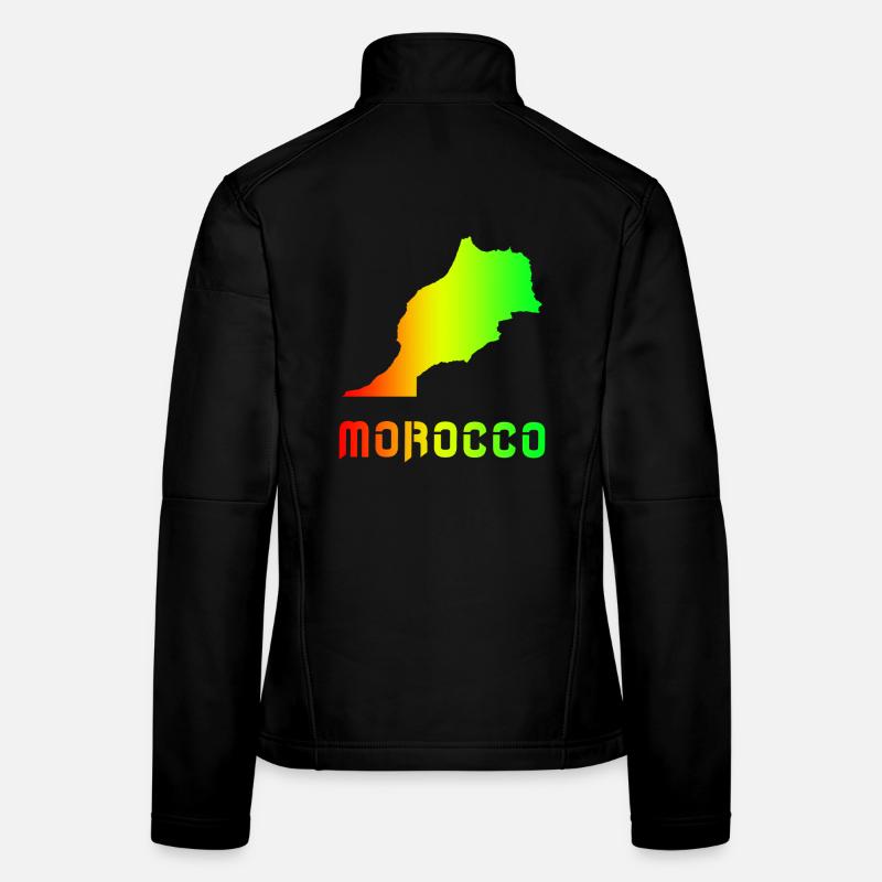 Morocco Rainbow Maps Design / Gift Women's Softshell Jacket
