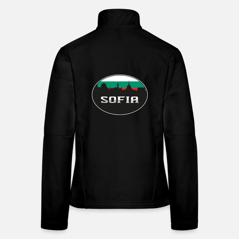 Sofia Bulgarien Skyline Silhouette bulgarische Flagge T Frauen Softshelljacke