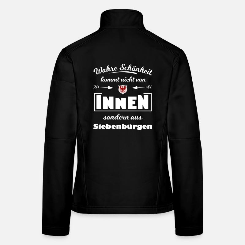 Siebenbürgen - Frauen Softshelljacke - Schwarz