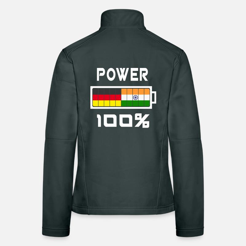 Germany and India Power 100% Women's Softshell Jacket