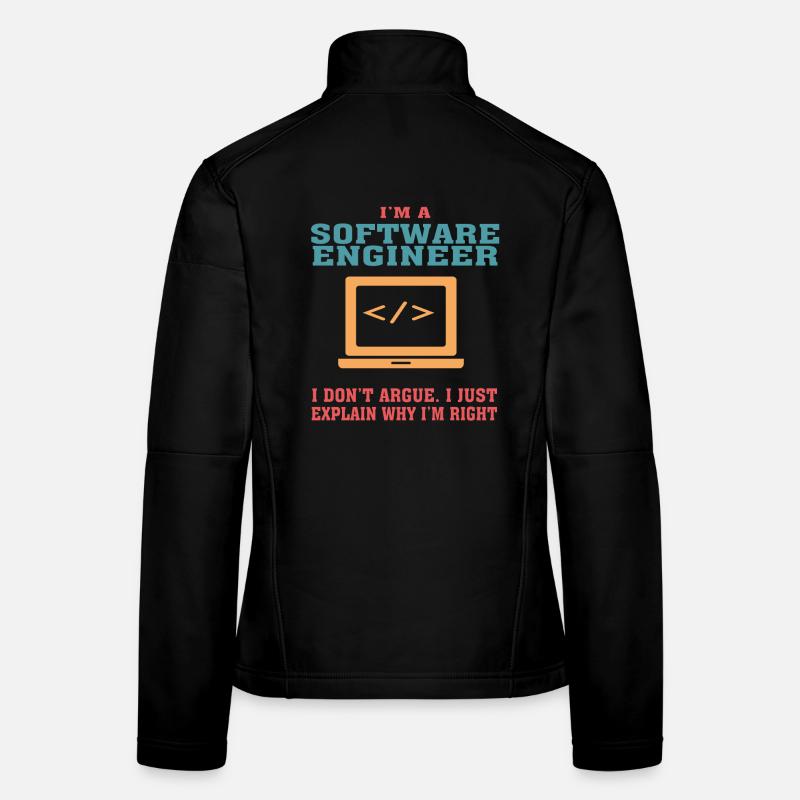 Funny Software Engineering Quote for Software Engi Women's Softshell Jacket