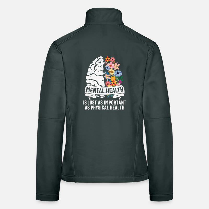 Le mental est tout simplement important comme physique Veste en tissu softshell Femme