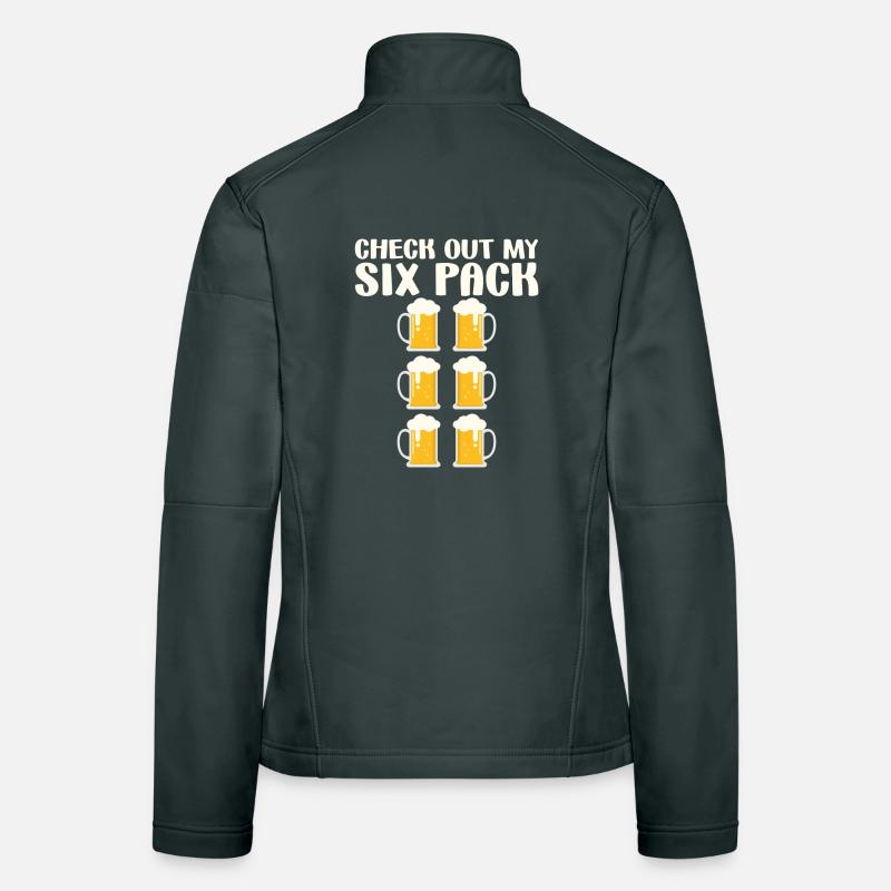 Check Out My Six Pack Beer Six Pack Gym Women's Softshell Jacket