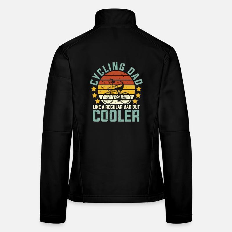 Cycling Dad Like Regular Dad But Cooler Women's Softshell Jacket