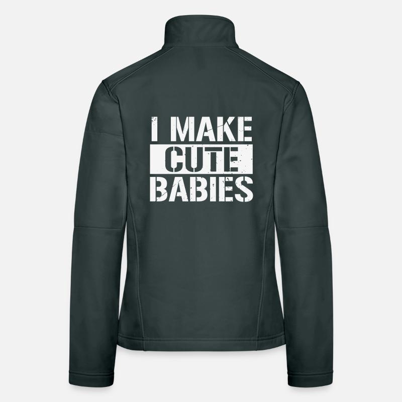 Ich mache süße Babys Vatertagsgeschenk Frauen Softshelljacke