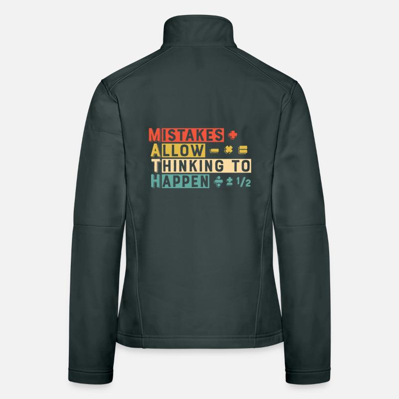 Mathefehler lassen denken Frauen Softshelljacke