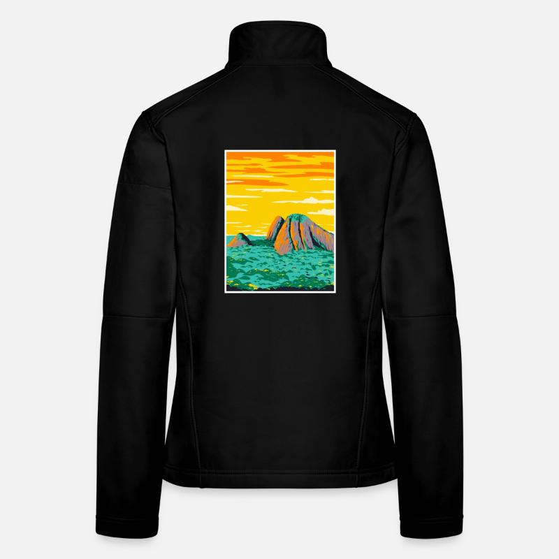 Guyana Amazonas Nationalpark WPA Poster Art Deco Frauen Softshelljacke