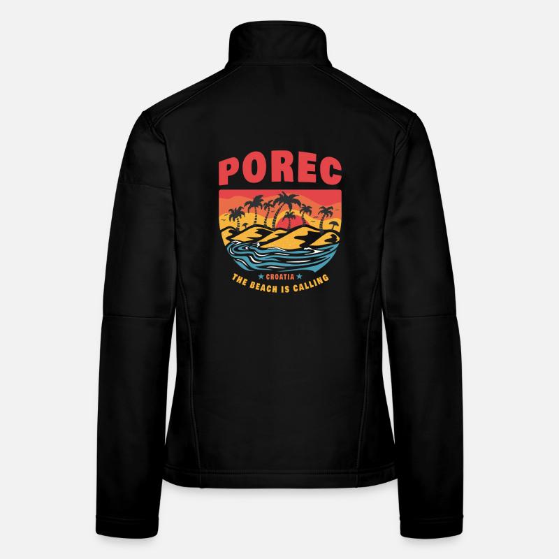 Porec Kroatien Beach Design Frauen Softshelljacke