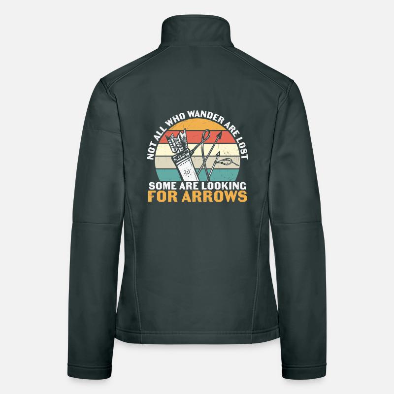 Tir à l’arc à la recherche de flèches Veste en tissu softshell Femme