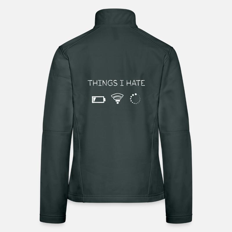 Things I Hate Programmer Outfit Gamer Women's Softshell Jacket