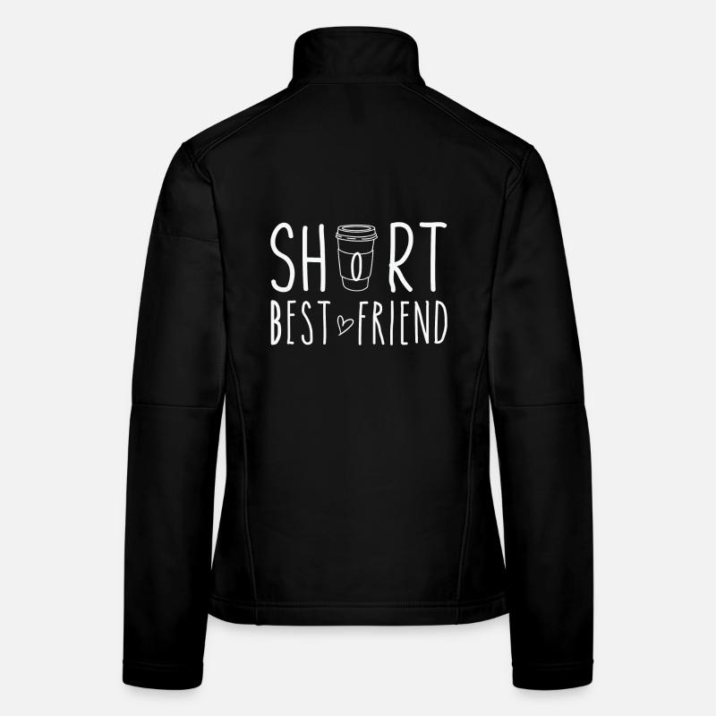 Short Best Friend Funny Coffee Design Frauen Softshelljacke