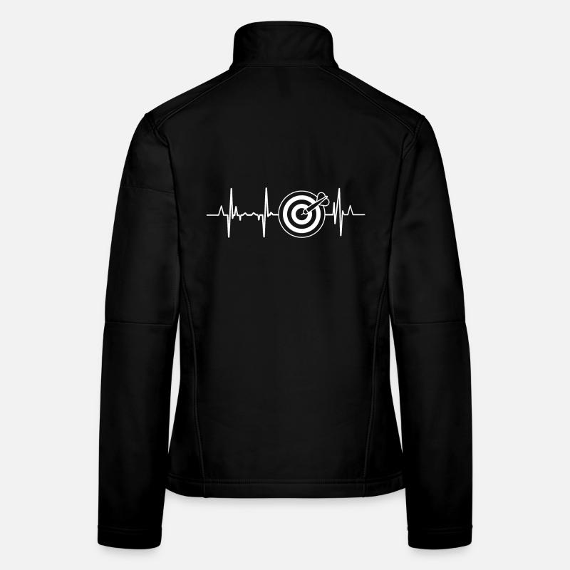 Dart Herzschlag - Frauen Softshelljacke - Schwarz
