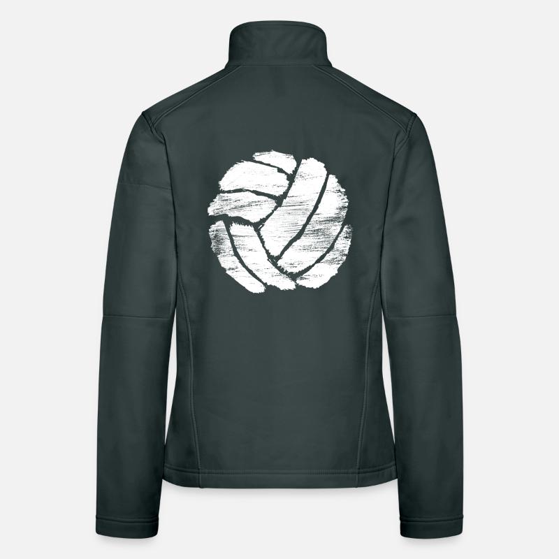Volleyball Drawing Women's Softshell Jacket