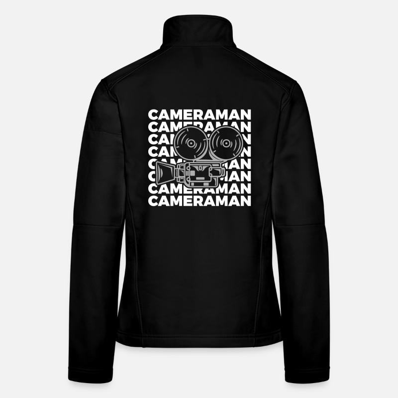 Oldschool Kameramann Frauen Softshelljacke