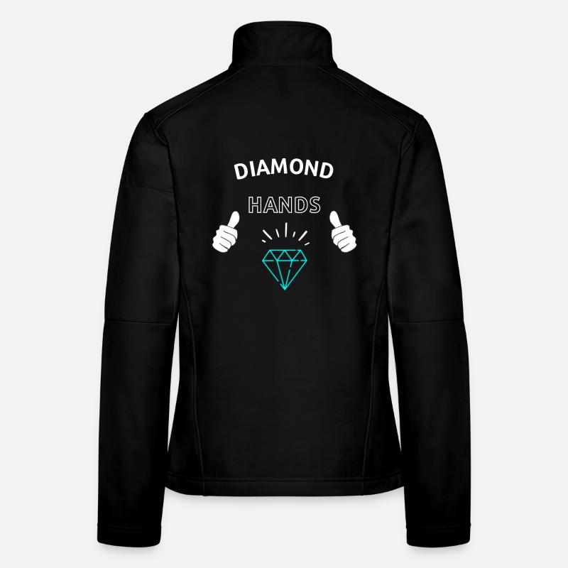 Diamond Hands Krypto Frauen Softshelljacke
