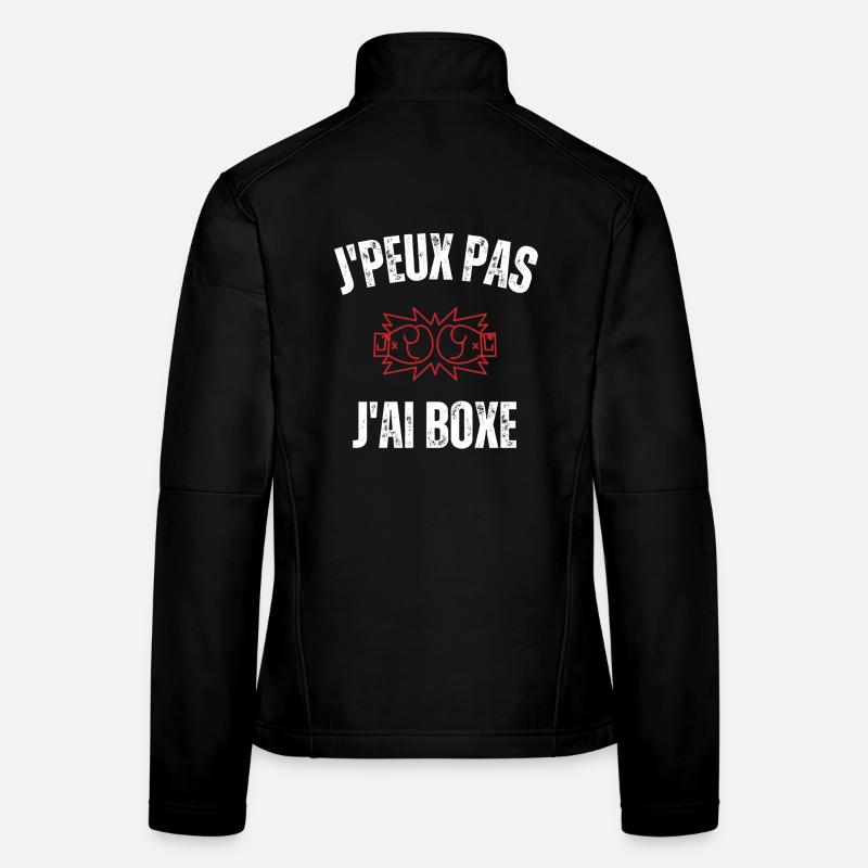 Je peux pas j'ai boxe Veste en tissu softshell Femme