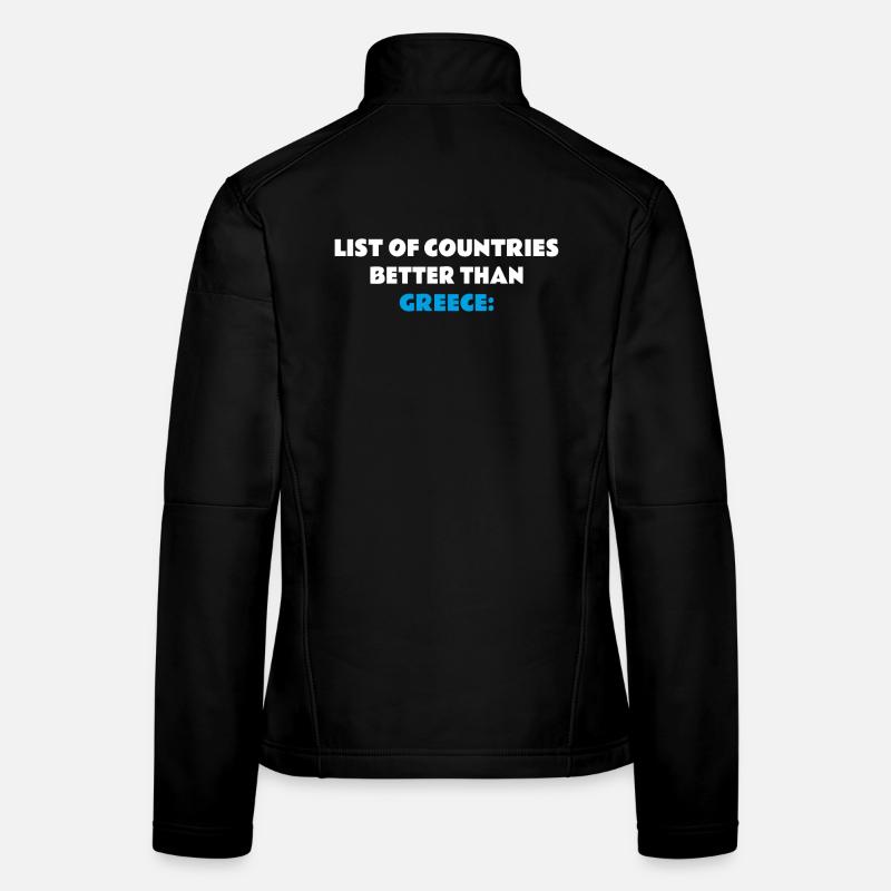 Pas de meilleur pays que la Grèce Grèce Vacances Veste en tissu softshell Femme