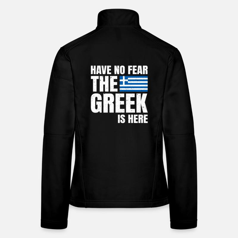 N’ayez pas peur que les Grecs soient ici Les Grecs Veste en tissu softshell Femme