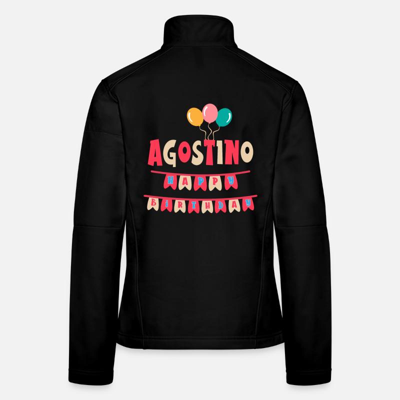 T-shirt Augustine joyeux anniversaire joyeux anniversaire Veste en tissu softshell Femme