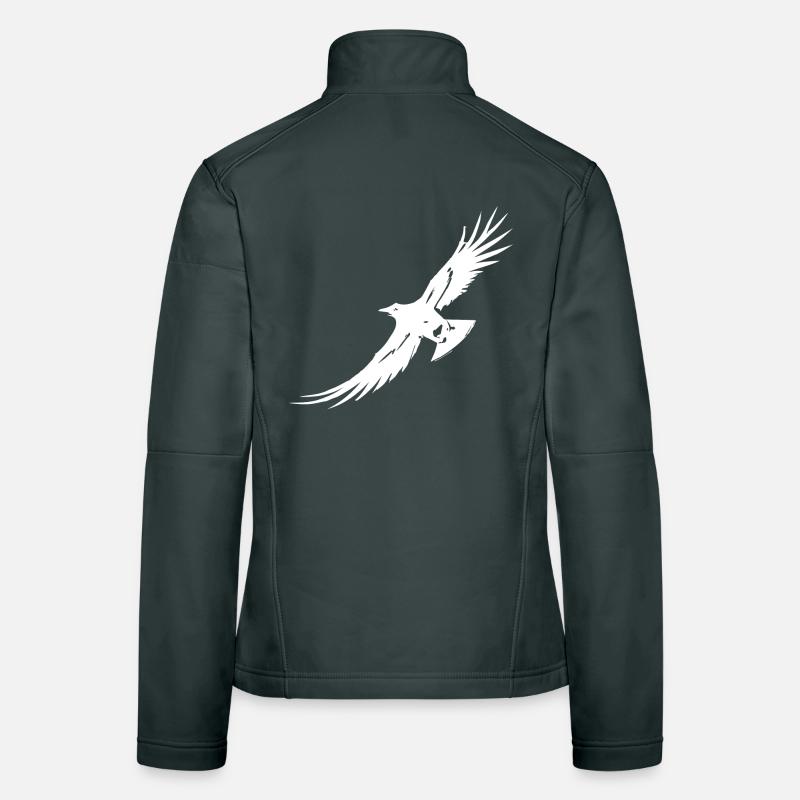 Corbeau volant Veste en tissu softshell Femme
