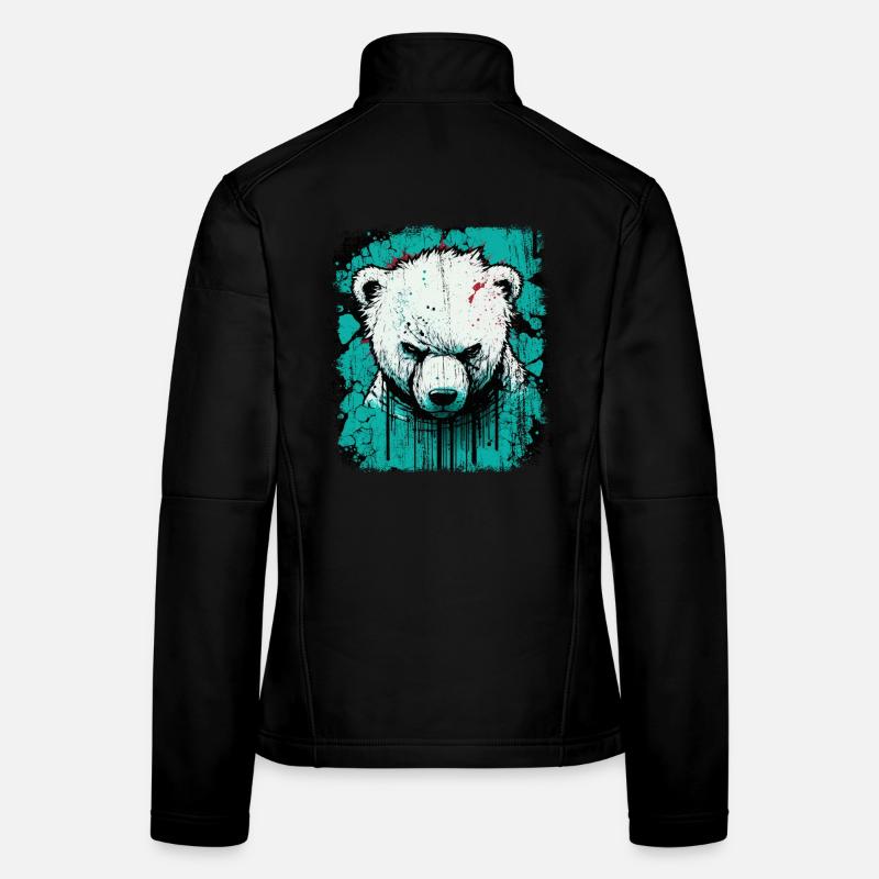Angry Polar Bear Women's Softshell Jacket