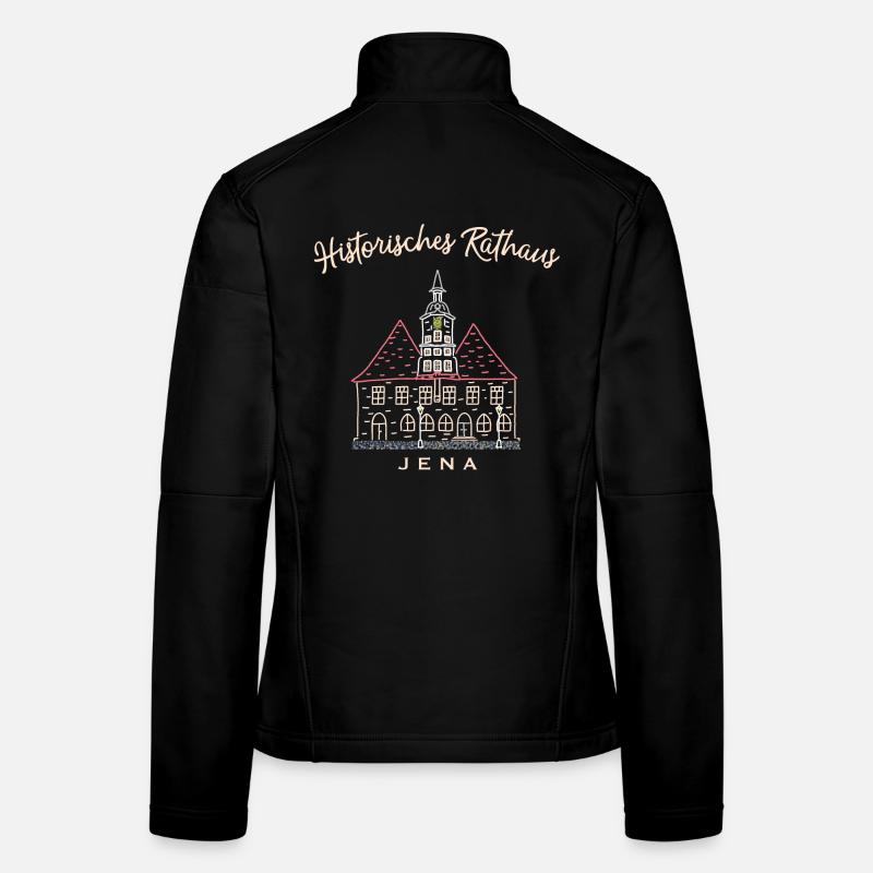 Hôtel de ville historique Iéna, Thuringe Veste en tissu softshell Femme