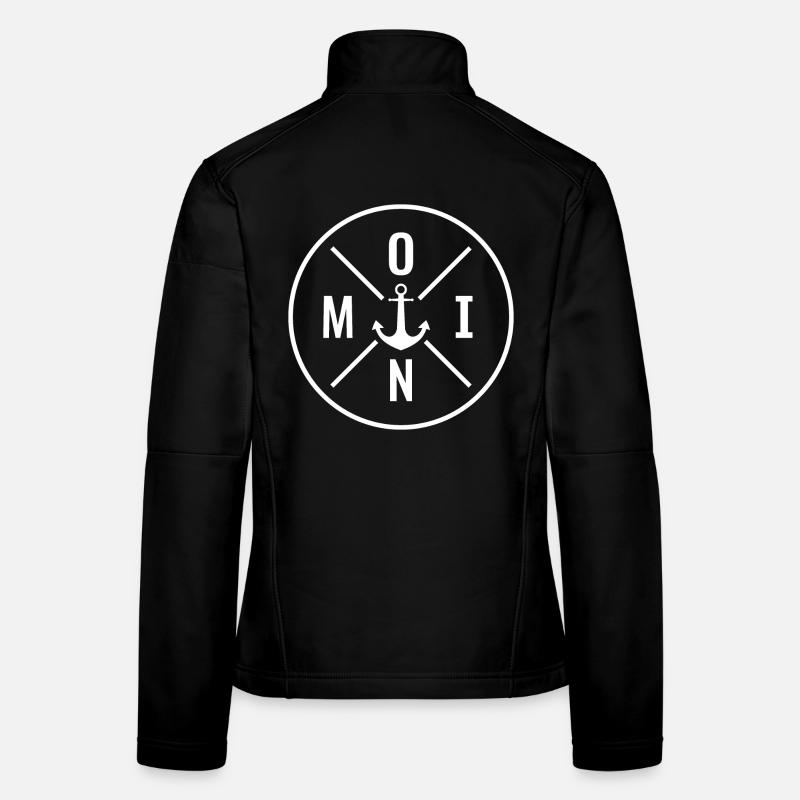 Moin - Frauen Softshelljacke - Schwarz