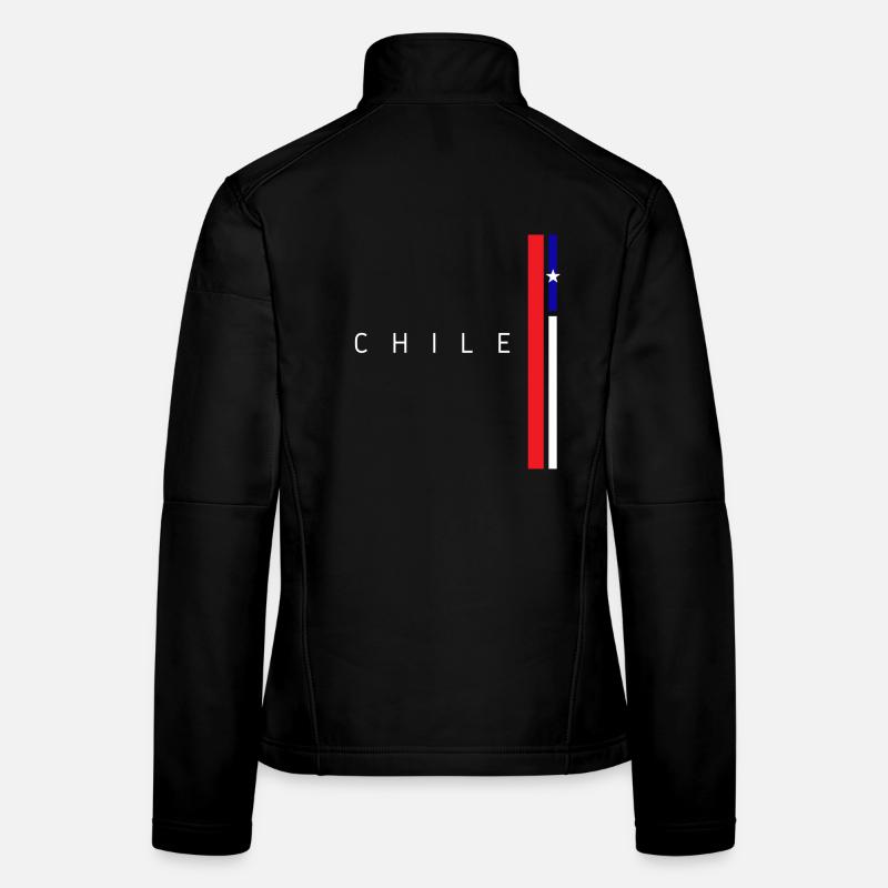 Drapeau du Chili, fierté chilienne Veste en tissu softshell Femme