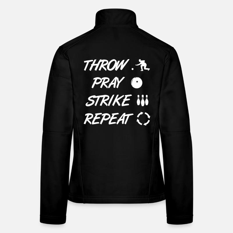 Funny bowler Women's Softshell Jacket