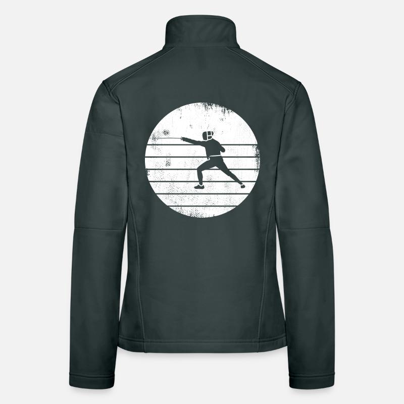 Fencing Drawing Women's Softshell Jacket