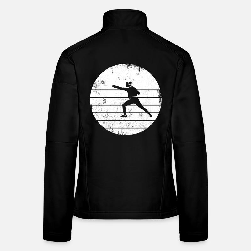 Dessin d’escrime Veste en tissu softshell Femme