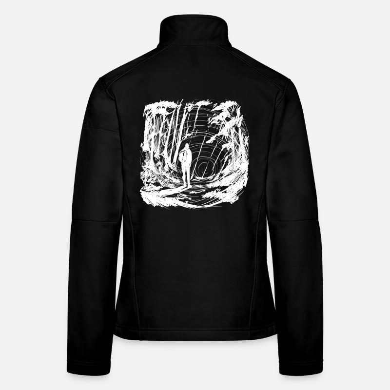 Let's go somewhere invert - Women's Softshell Jacket - black