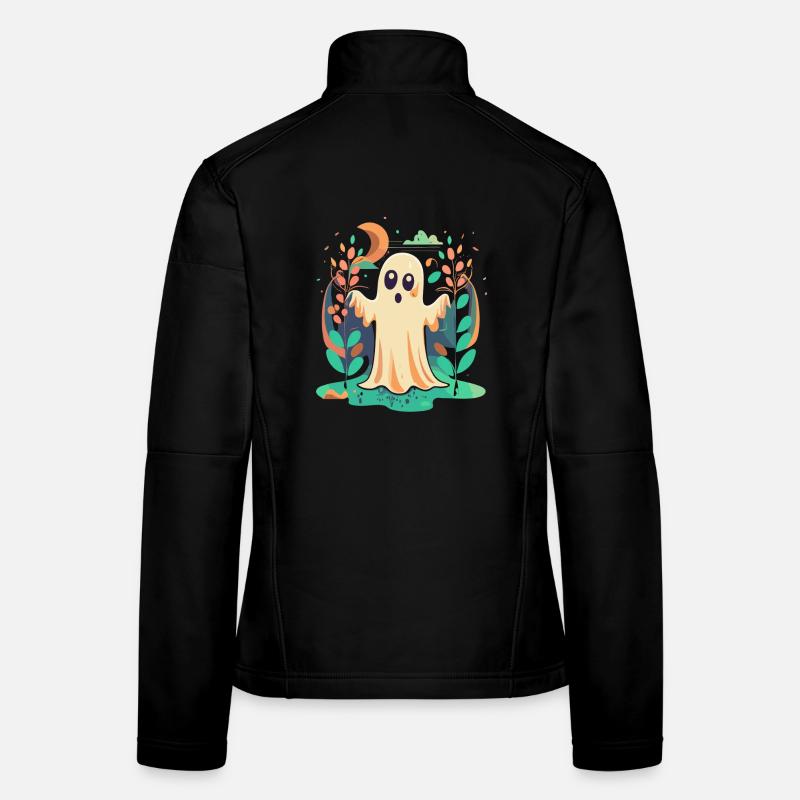 Halloween Ghost Women's Softshell Jacket